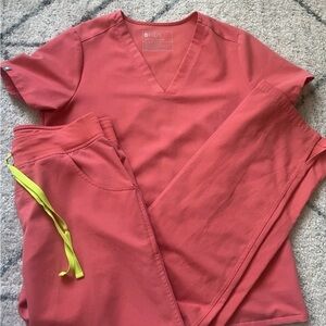 Figs Scrubs Casma and Kade in Hot Coral